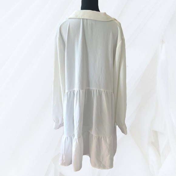 Danielle Bernstein White babydoll dress size 3X - Picture 5 of 13